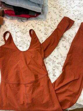 Rust Scoop Neck Active Jumpsuit Old Navy Powersoft